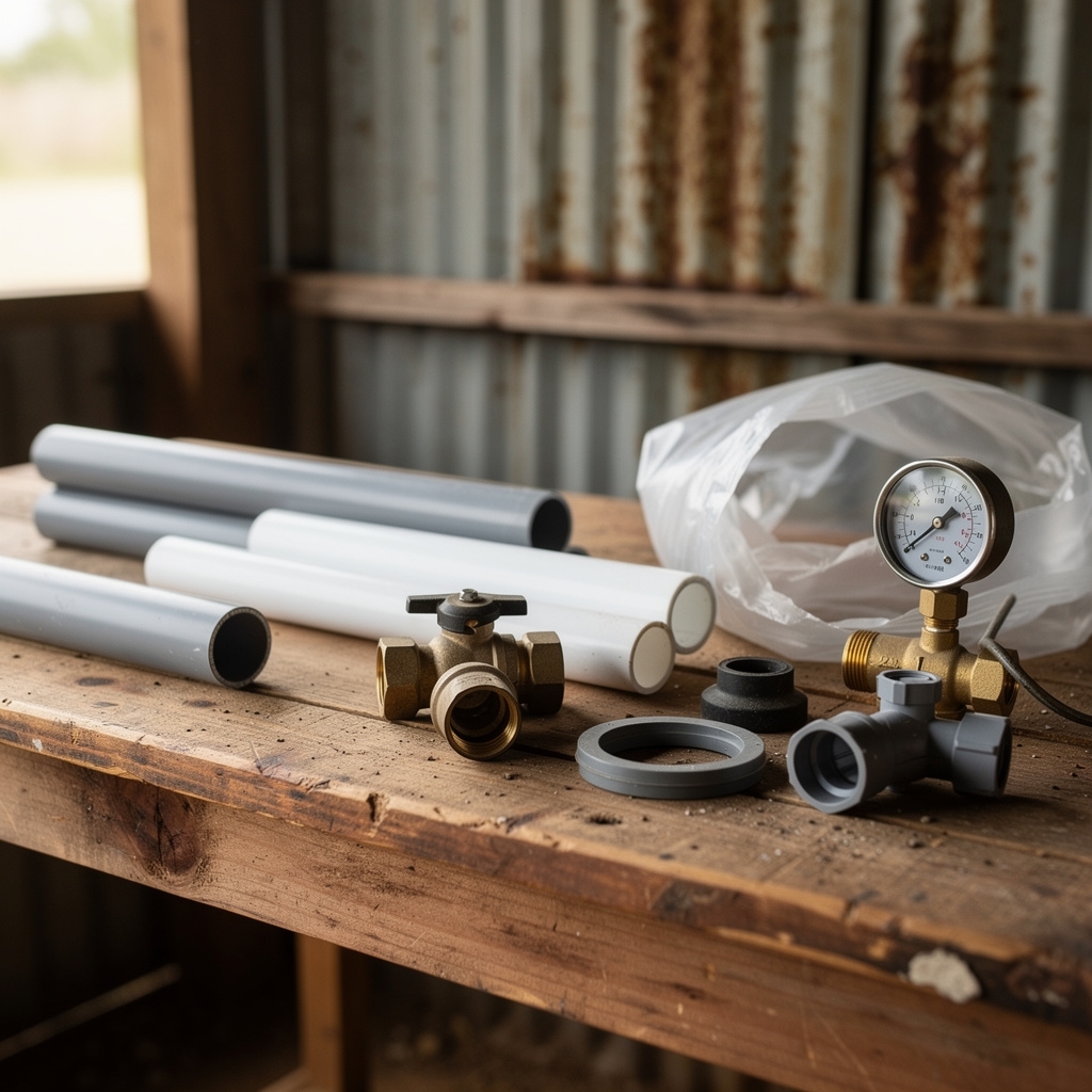 Materiales para biodigestor disponibles en ferretería argentina